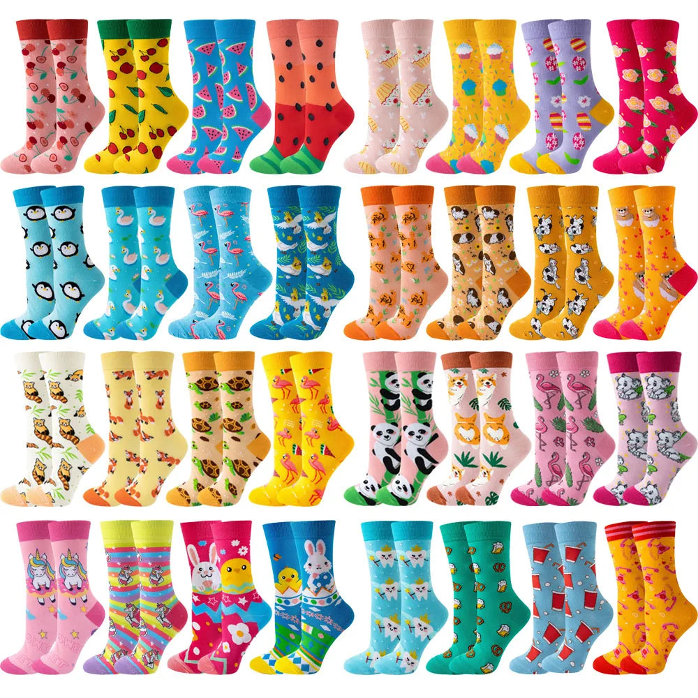 Colorful Summer Socks 4 Pack