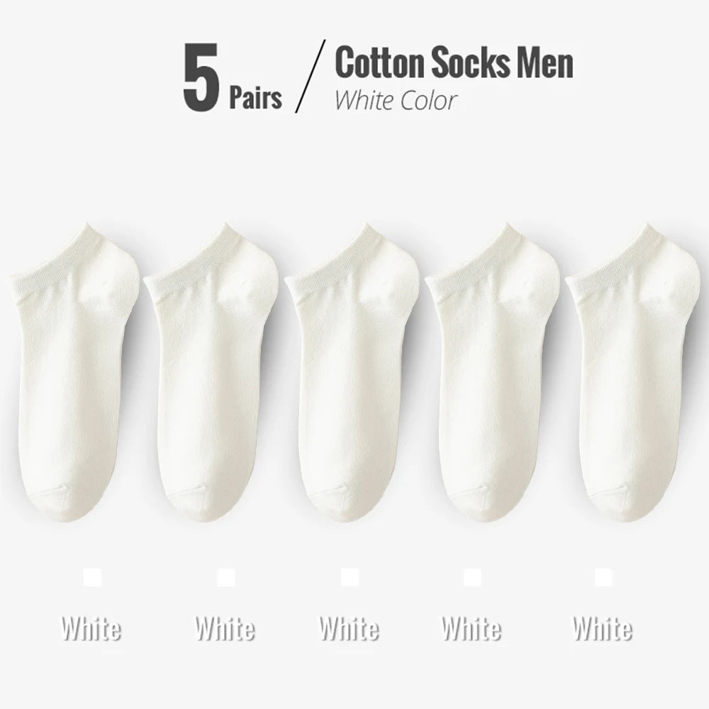 5 Pairs white