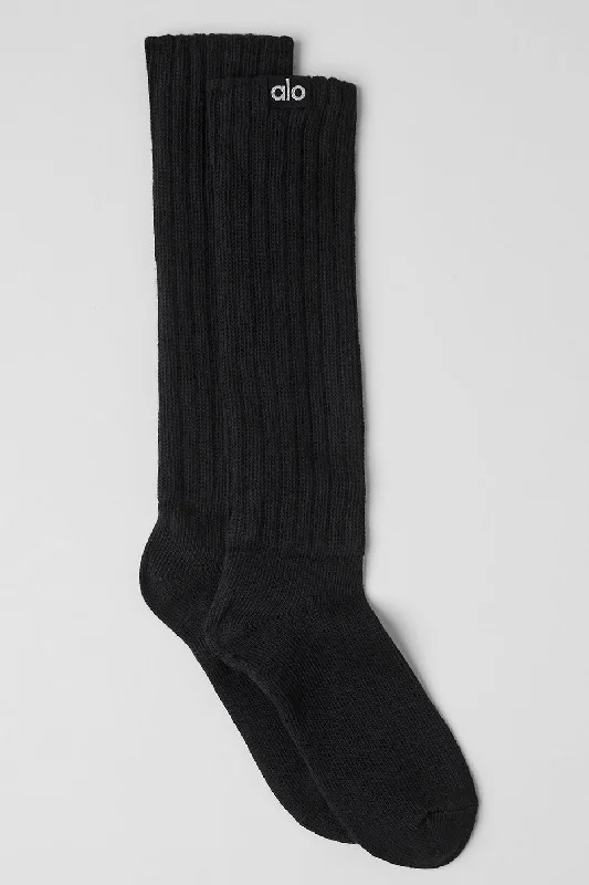 Unisex Scrunch Sock - Black