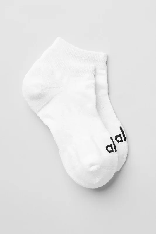 Unisex Street Sock - White/Black