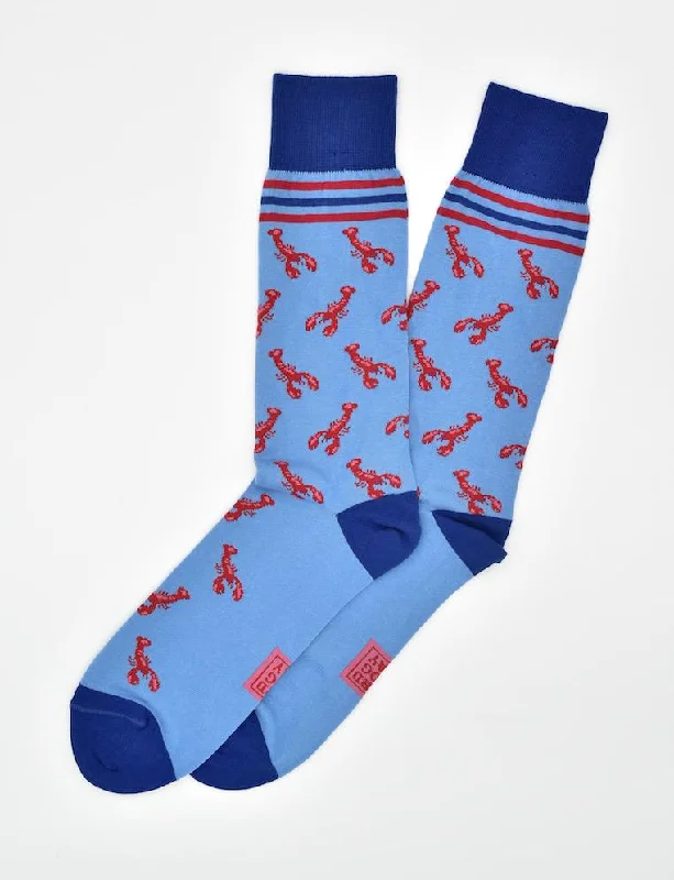 Lobster Lounge: Socks - Light Blue