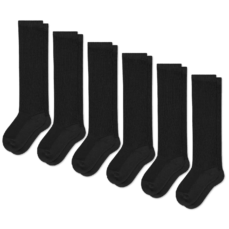 Black EasyStretch™ Diabetic Socks Bundle 6-Pack