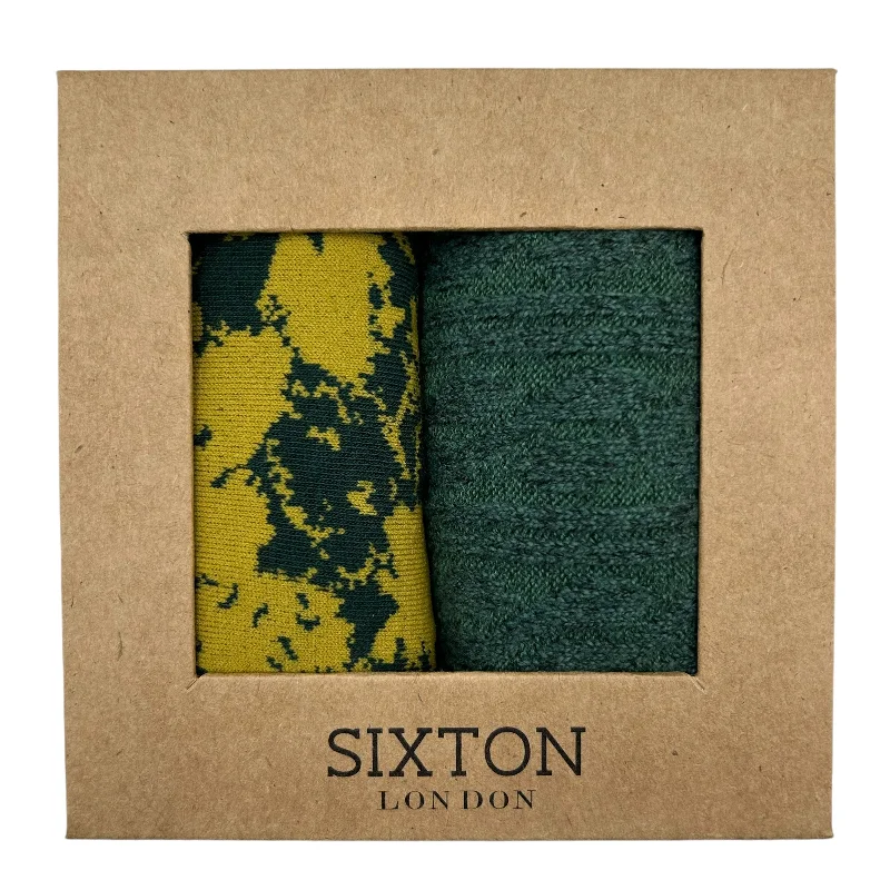 Boston and Oslo teal sock box duo