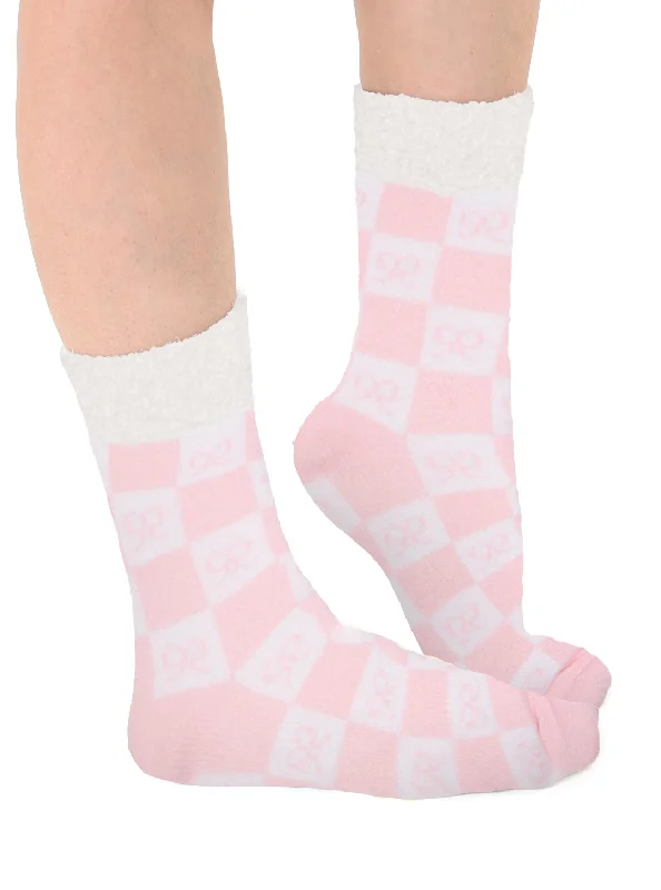 Bow Warm Plush Socks