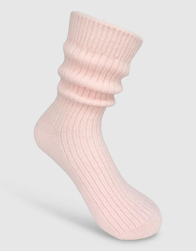 Cashmere Socks - Ice Pink