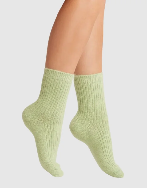 Cashmere Socks - Matcha