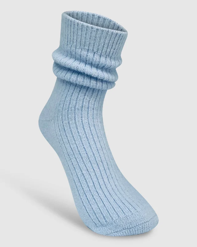 Cashmere Socks - Powder Blue