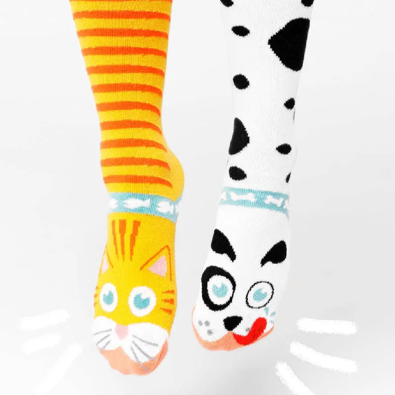 Cat & Dog | Adult Socks | Mismatch Crazy Fun Socks