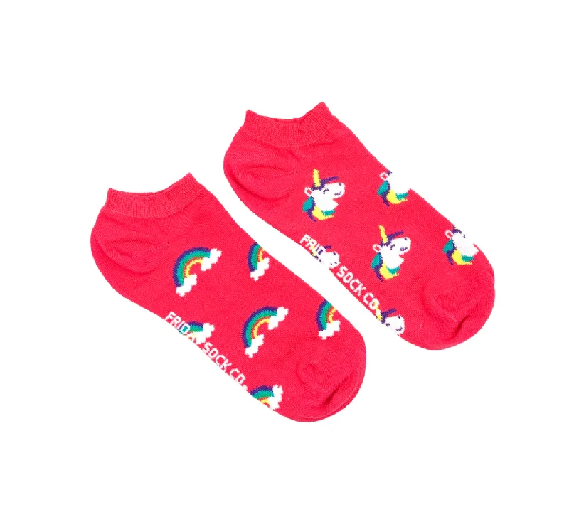 Unicorn Dreams Women's Mismatched Ankle Socks