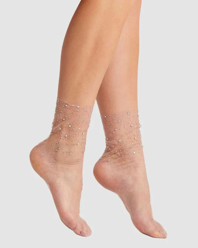 Crystal Lace Sock - Lilac