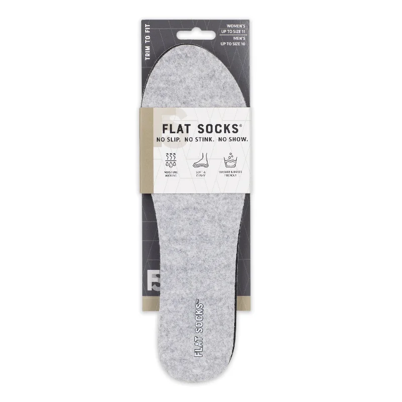 Light Heather Grey FLAT SOCKS