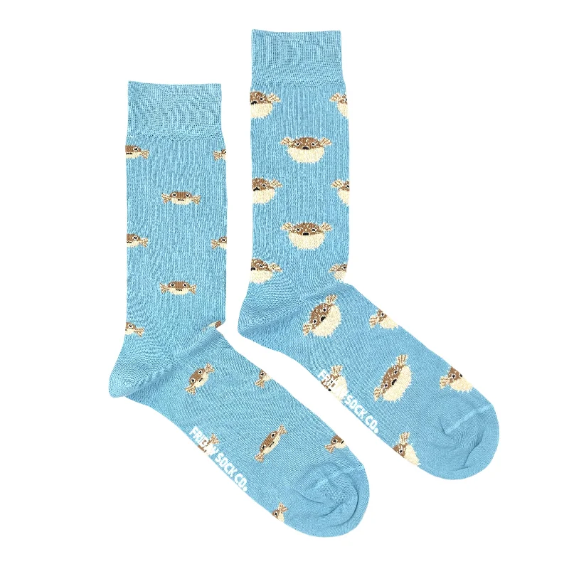 Friday Sock Co. - Unisex | Puffer Fish | Mismatched Fun Socks