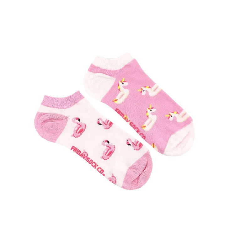 Floaty Frenzy Women's Mismatched Ankle Socks