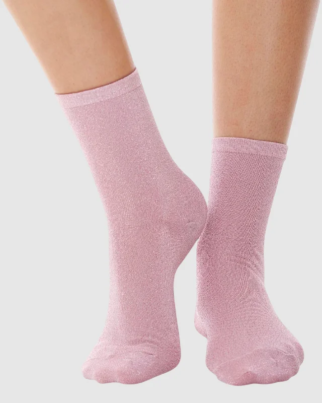 Glitterati Socks - Pink