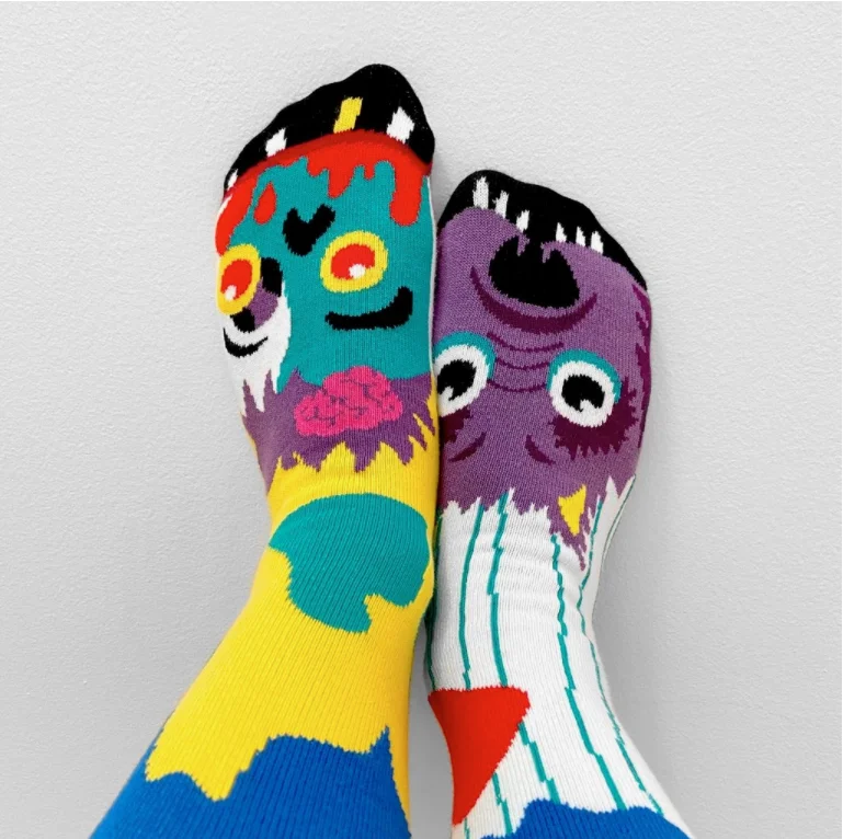 Halloween Zombie & Werewolf | Adult Socks| Pals Fun Mismatched Socks