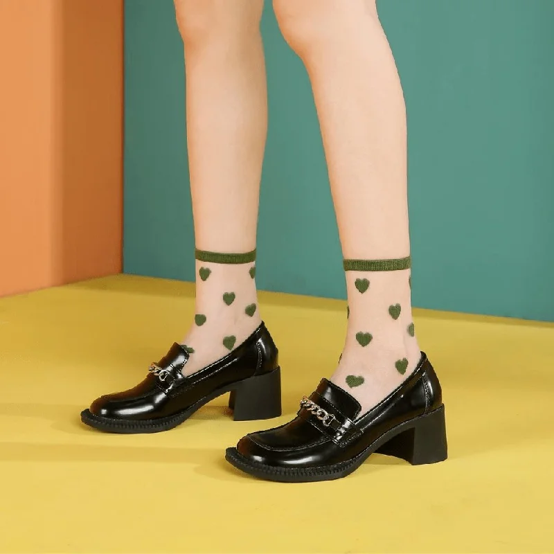 Heartbreaker Sheer Ankle Sock | Green