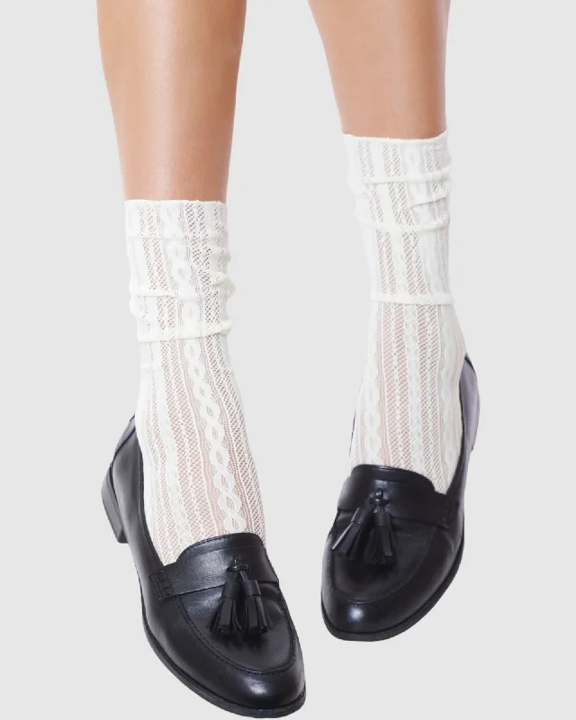 Lacy Days Sock - Ivory