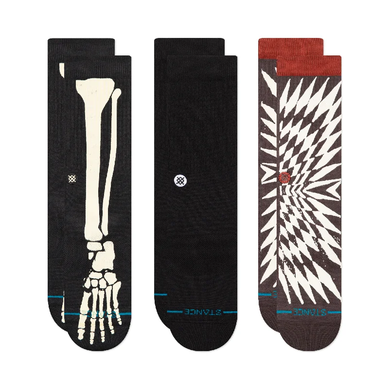 LIFESTYLE HALLOWEEN CREW SOCK 3 PACK