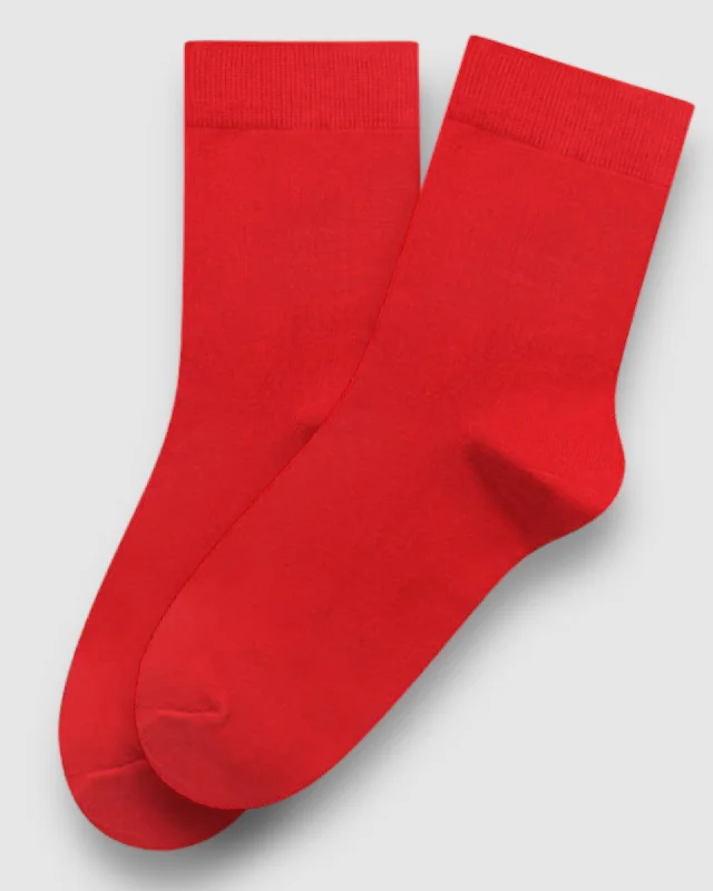 Lil Red Cotton Socks