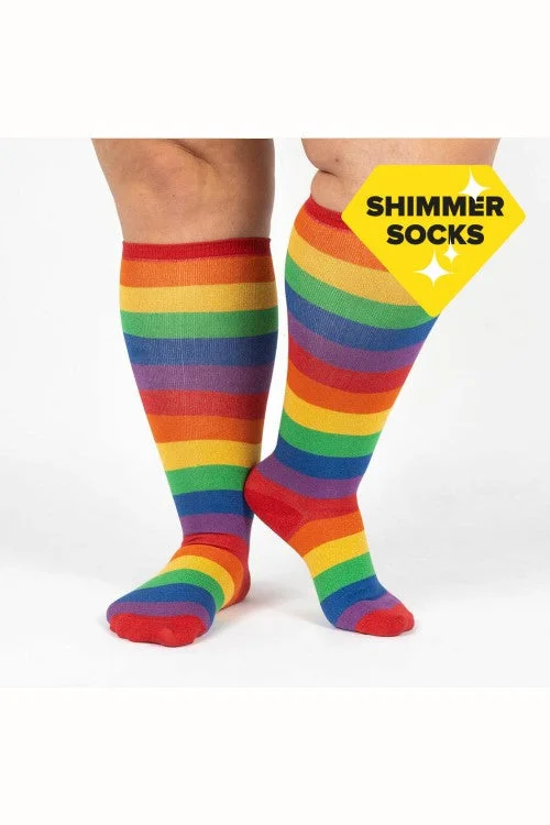 March with Pride Shimmer Stretch-it Knee High