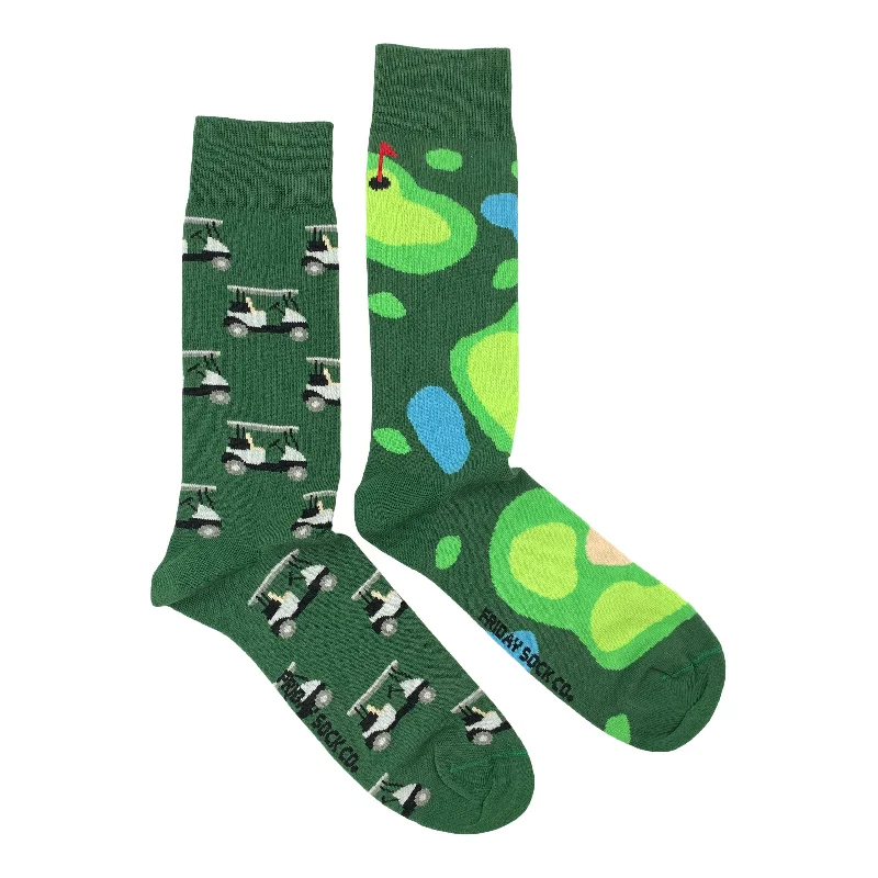 Unisex Adult Socks | Golf & Golf Cart | Leisure | Fun Socks