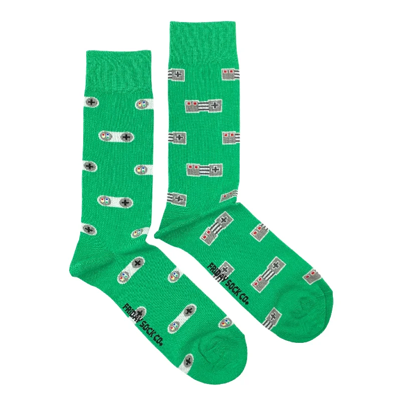 Unisex Adult Socks | Video Game Controllers | Mismatched