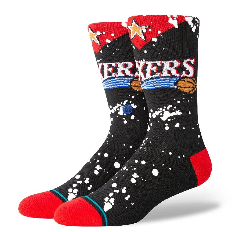 OVERSPRAY PHILADELPHIA 76ERS CREW SOCK