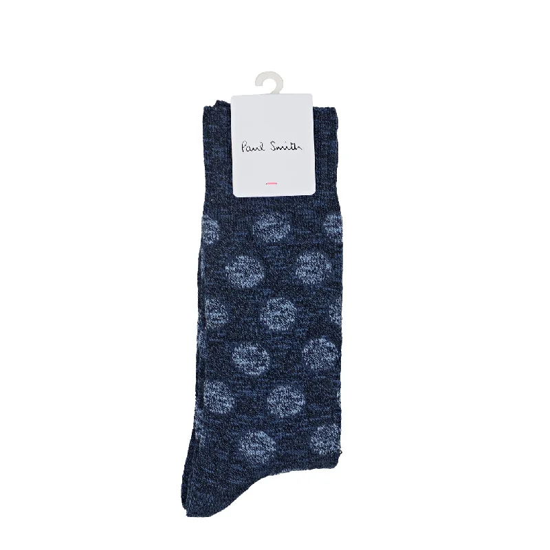 Paul Smith Benny Dot Socks Navy