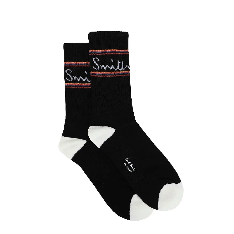 Paul Smith Logo Sock Black