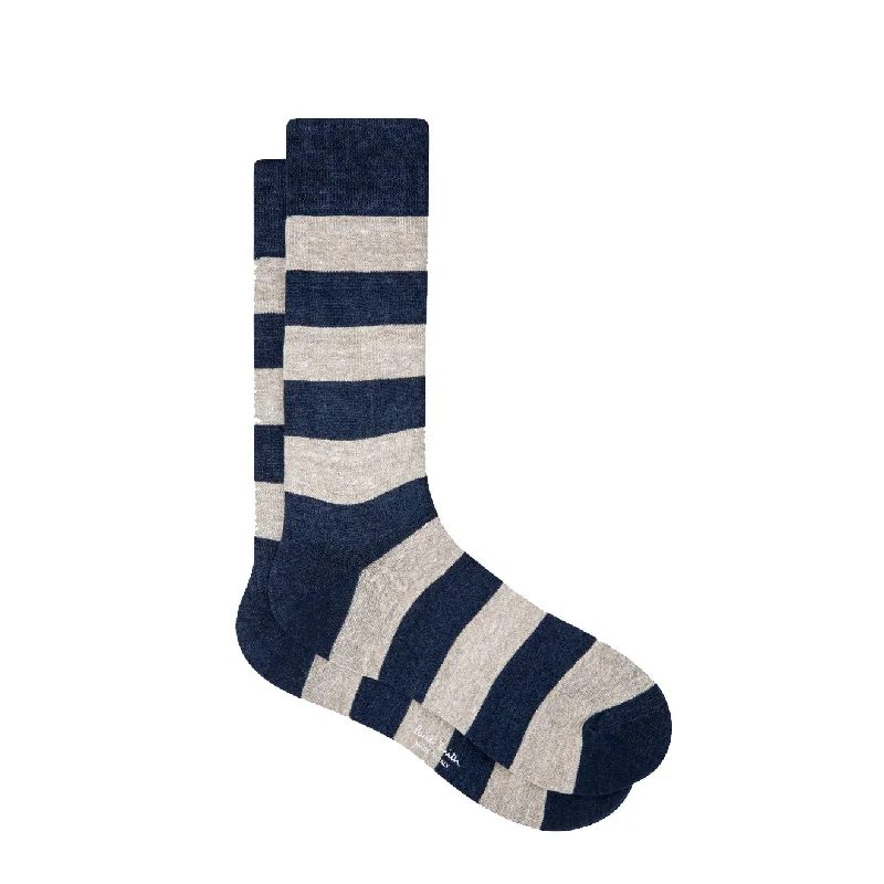 Paul Smith Sock Barry Linen Navy