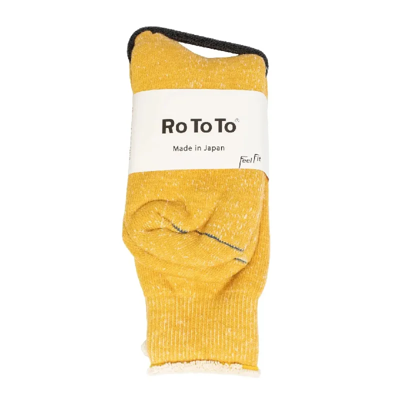 RoToTo Double Face Socks Yellow