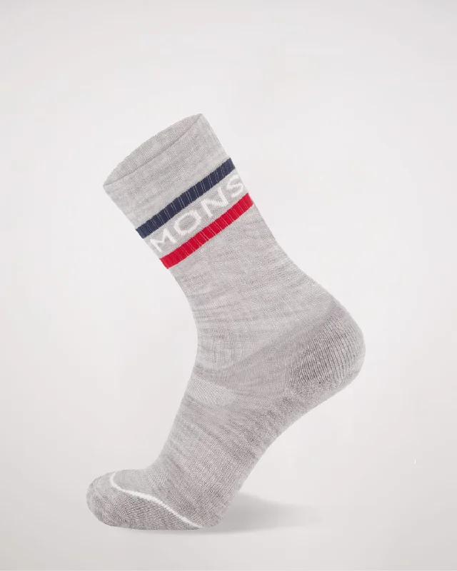 Signature Merino Crew Sock - College Grey