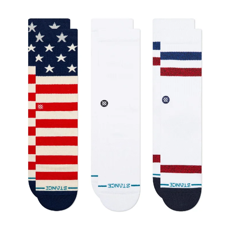 THE AMERICANA CREW SOCK 3 PACK