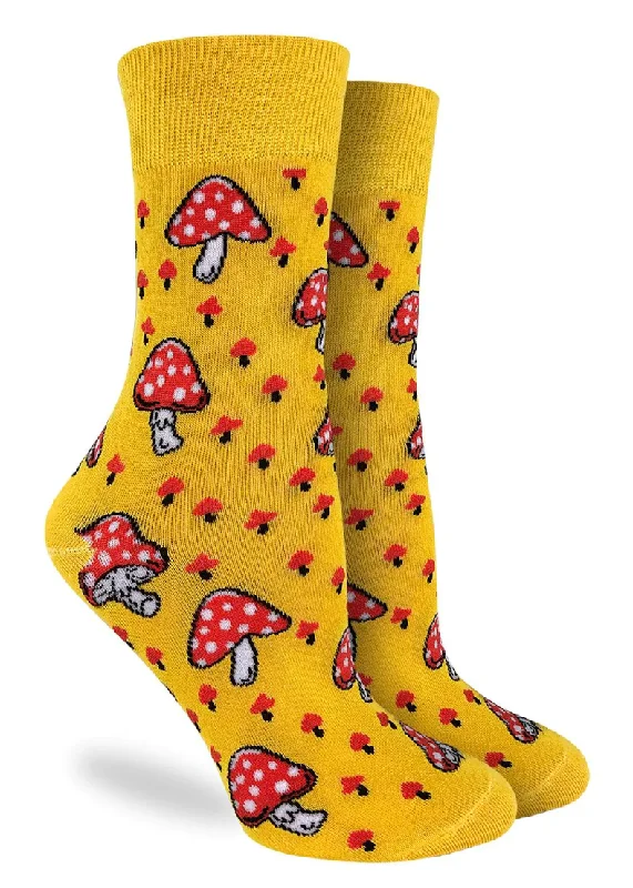 Women's Amanita Mushrooms Crew Sock