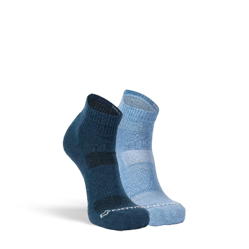 Women's Anywear Essential Lightweight Quarter Crew Sock - 2 Pack