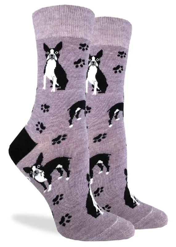 Women's Boston Terrier Crew Sock