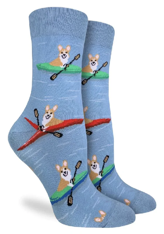 Women's Corgi Kayaking Crew Sock