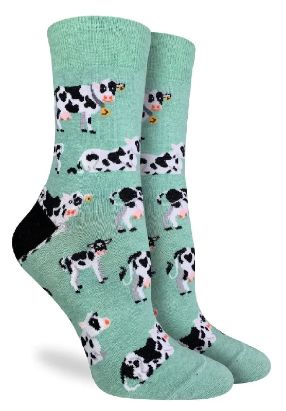 Women's Cows in a Field Crew Sock