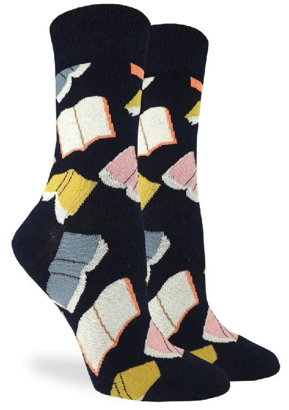 Women's Flying Books Crew Sock