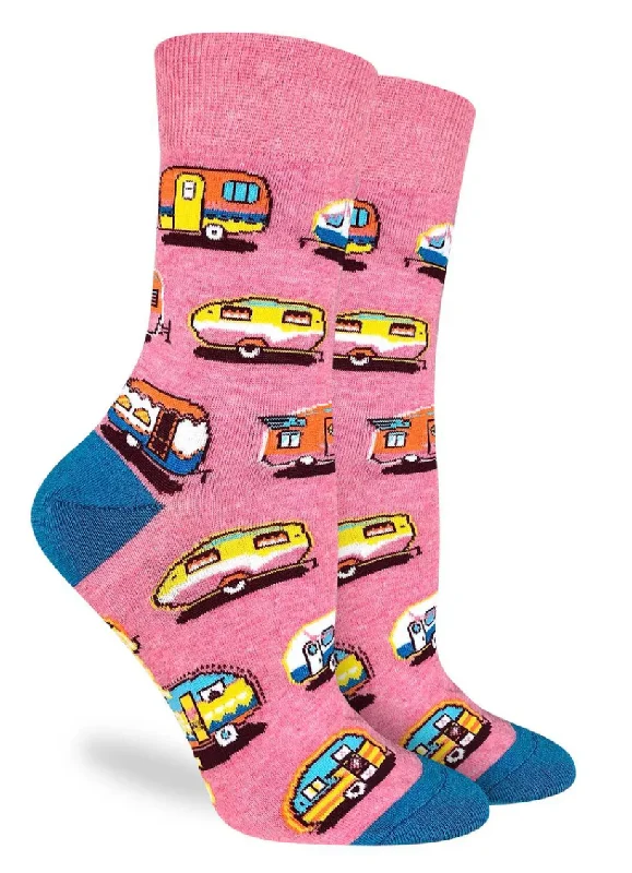 Women's Happy Camper Crew Sock