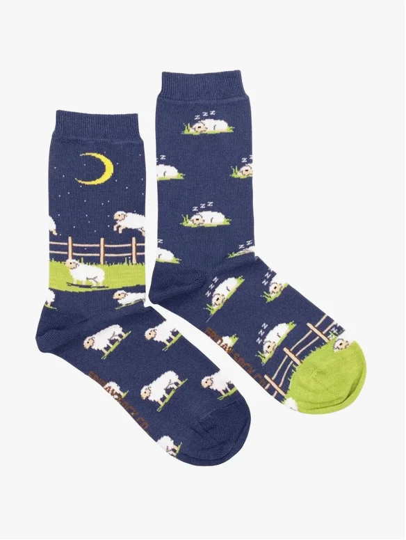 Women's Jumping Sheep Mismatched Socks