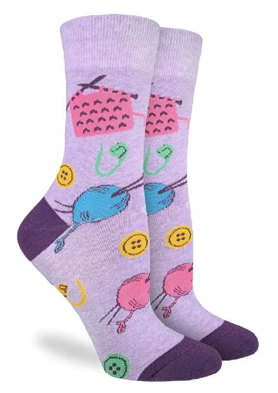 Women's Knitting Crew Sock