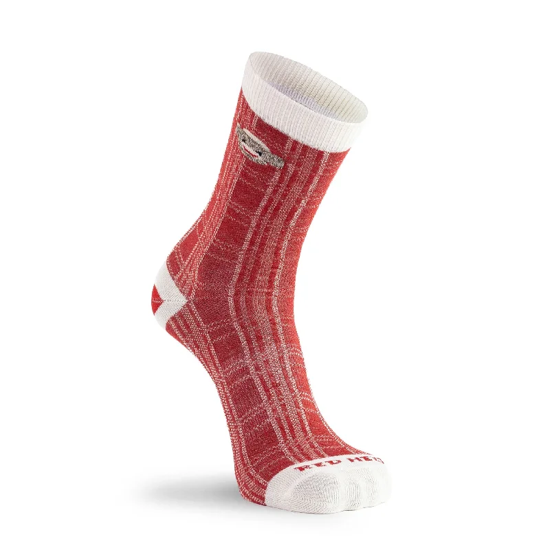 Women's Monkey Plaid Ultra-Lightweight Crew Everyday Sock