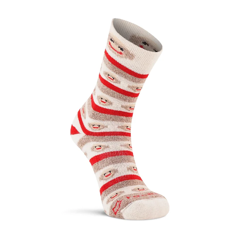 Women's Monkey Stripe Lightweight Crew Everyday Sock