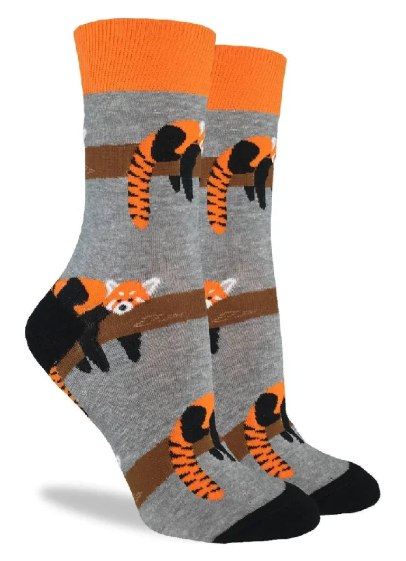 Women's Red Panda Crew Sock