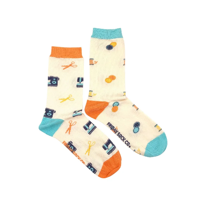 Women's Socks | Sewing Machine | Premium Cotton | Mismatched: Women’s 5 – 10