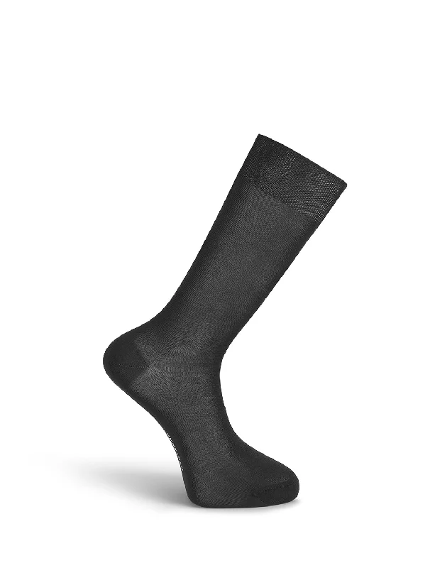 Black Silk Socks