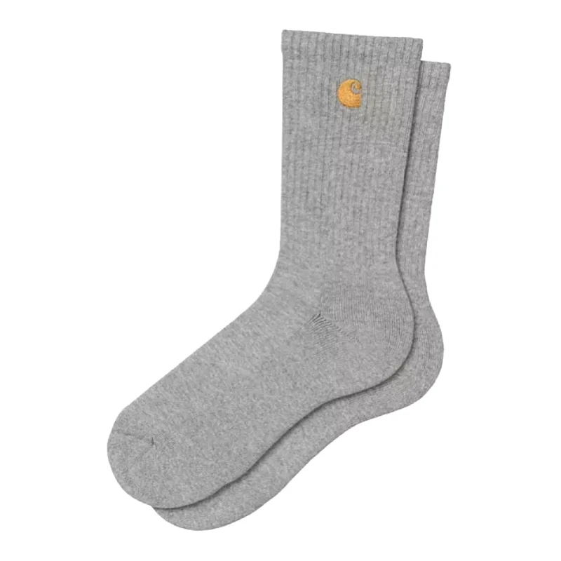 CARHARTT WIP Chase Socks Grey Heather Gold