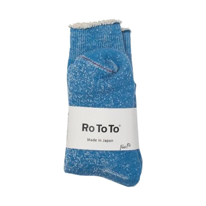 ROTOTO Double Face Socks Blue