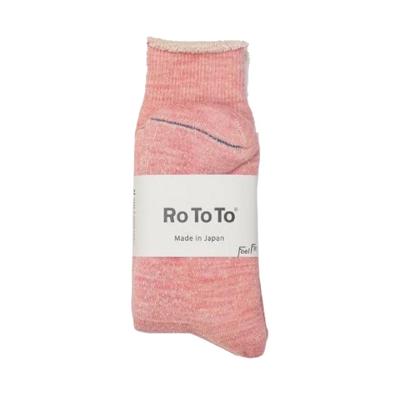 ROTOTO Double Face Socks Pink